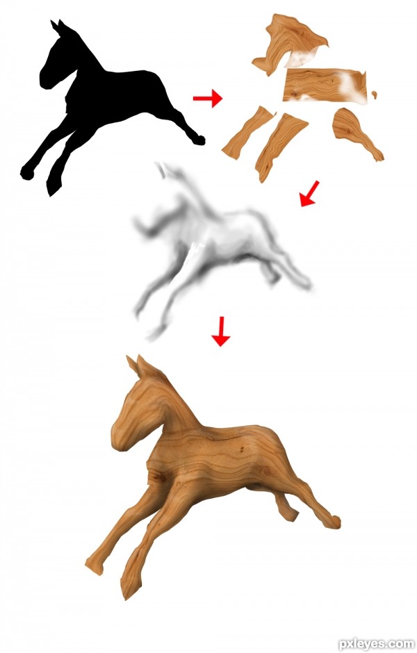 Creation of rocking zebra: Step 2